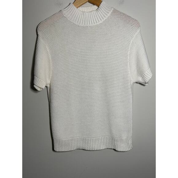 Jones New York Sweater cotton Short Sleeve Size Large - Picture 2 of 6